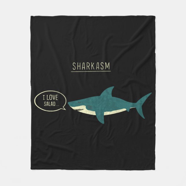 Sharkasm Classic Fleecedecke (Vorderseite)