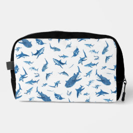 Sharks & Manta Rays|Ocean Art Design Waschbeutel