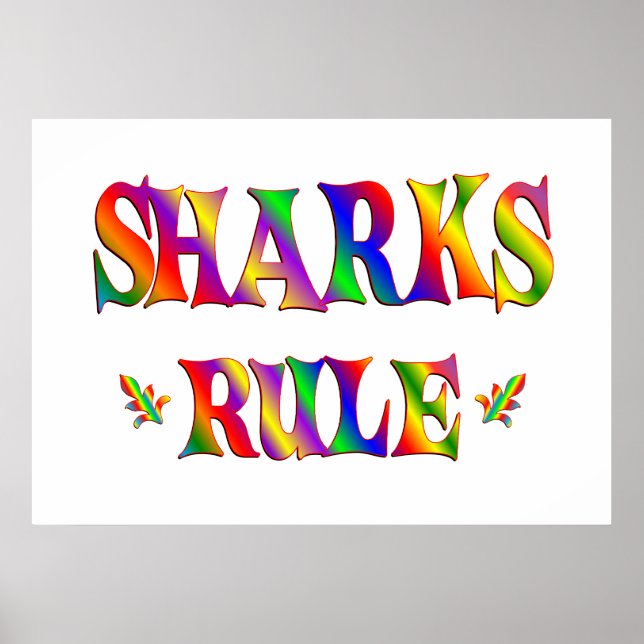 SHARKS-REGEL POSTER (Vorne)