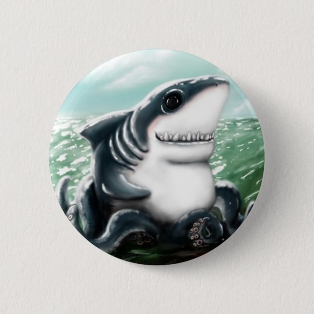 Sharktopus Button (Vorderseite)