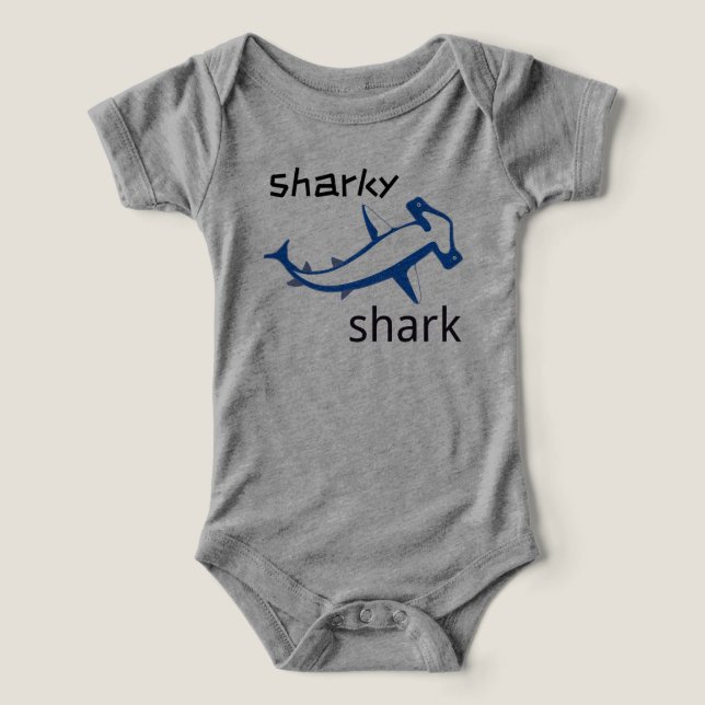 Sharky Shark Light Blue Boys (Design Vorderseite)