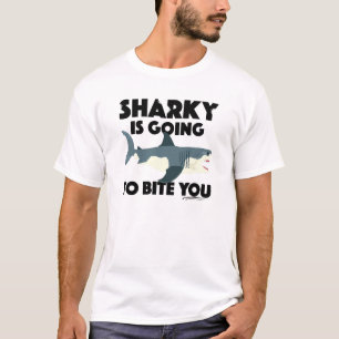 Sharky wird euch beim Design beißen - Männergrunds T-Shirt