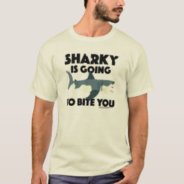 Sharky wird euch beim Design beißen - Männergrunds T-Shirt