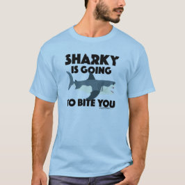 Sharky wird euch beim Design beißen - Männergrunds T-Shirt