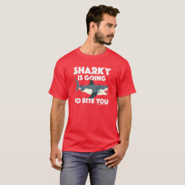 Sharky wird Ihnen Design beibringen - Basic Dunkel T-Shirt