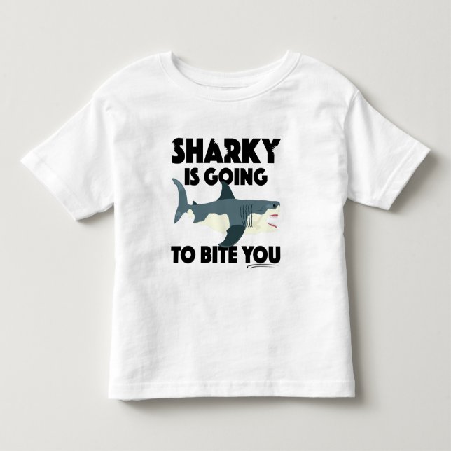 Sharky wird Ihnen Design beibringen - Kleinkind Fi Kleinkind T-shirt (Vorderseite)