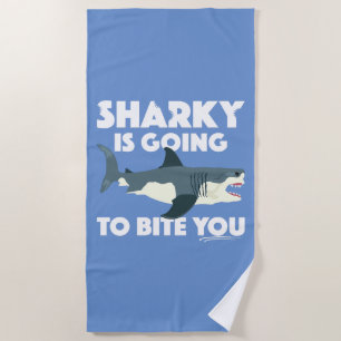 Sharky wird Ihnen Design beibringen - Strandtuch