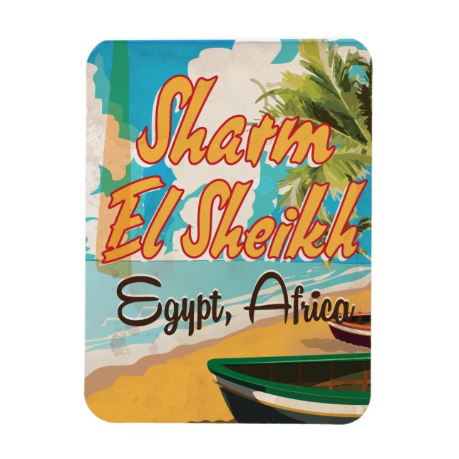 Sharm El Sheikh - Reiseplakat für Ägypten Magnet (Vertikal)