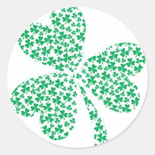 Sharmocks für den St. Patrick's Day Runder Aufkleber