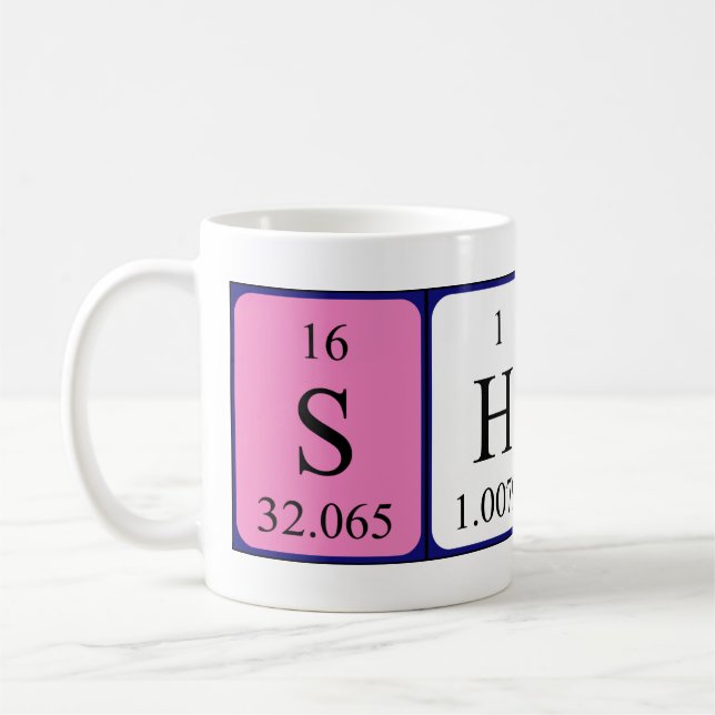 Sharna Periodenname Tasse (Links)