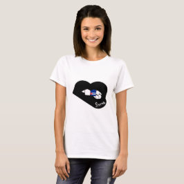 Sharnias Lippenkuba-T - Shirt (schwarze Lippen)