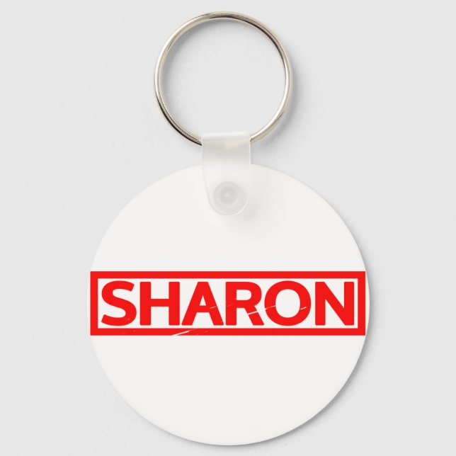 Sharon Briefmarke Schlüsselanhänger (Vorderseite)