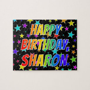 "SHARON" Vorname, Spaß "GLÜCKLICHER BIRTHTAG"