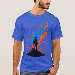 Sharp and Smooth Design Man Reading Book Looking U T-Shirt