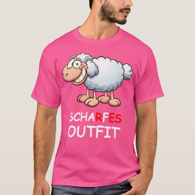 Sharp Comic Sheep T-Shirt (Vorderseite)