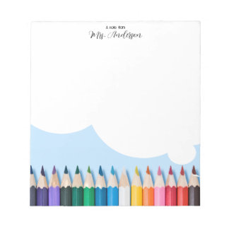 Sharp Crayons “A Note From” Colorful Teacher Notep Notizblock