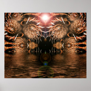 Sharp Focus Fraktal Poster