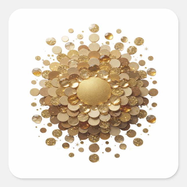 Sharp Gold GOLDEN SPHERE Aufkleber Design (Vorderseite)