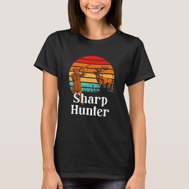 Sharp Hunter Fathers Day Hunting Parents Animal Sh T-Shirt (Vorderseite)