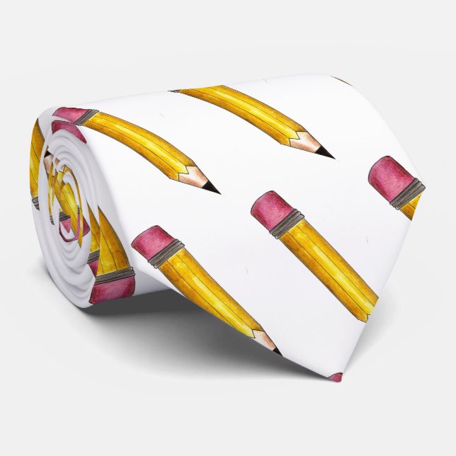 Sharp Jaune #2 Pencil Enseignant Cravate d'enseign (Roulé)