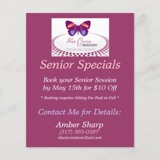 Sharp Kreationen Senior Specials Flyer