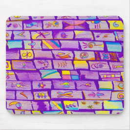 Sharp Lila Bricks Mousepad