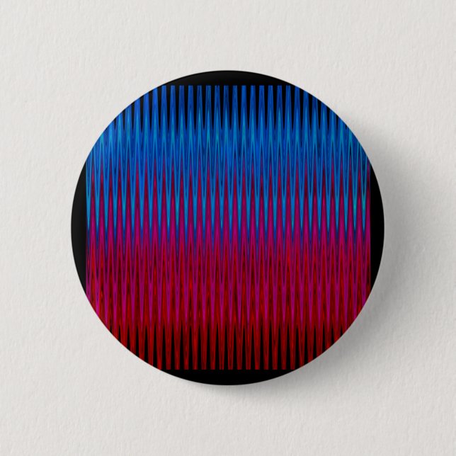 Sharp Lines of Yin Yang Abstraction Art Design Button (Vorderseite)
