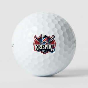 "Sharp-Logo für Barbers" Golfball