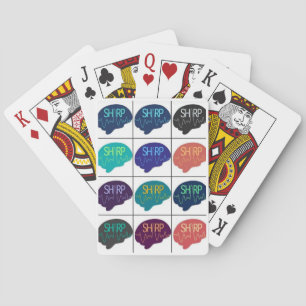 SHARP Mehrfarbige Brain Playing Cards Spielkarten