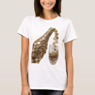 Sharp Silver GELDBEUTEL Druck T-Shirt