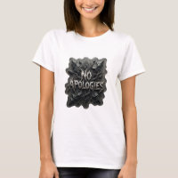 Sharp Silver KEINE ENTSCHULDIGUNGEN Custom Tee