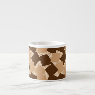 Sharp Start: Abstrakter geometrischer Sonnenunterg Espressotasse