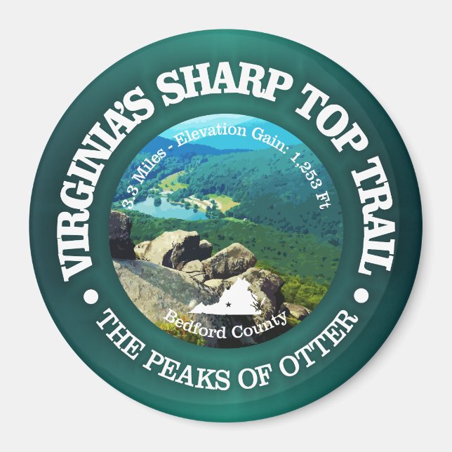 Sharp Top Trail Magnet (Vorne)