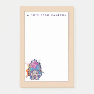 Sharpei addieren gebürtiger Ureinwohner-Leiter   Post-it Klebezettel