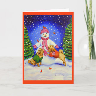 SharPei Christmas Grußkarten Feiertagskarte