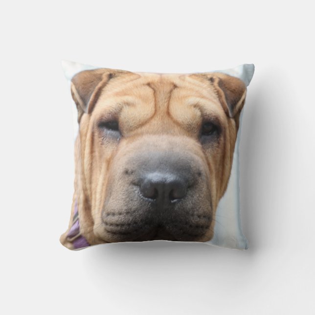 Sharpei Throw Pillow Kissen (Vorderseite)