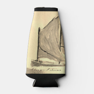 Sharpie Schooner Sailboat - Flasche Cooler Flaschenkühler