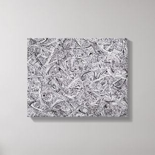 Sharpiegraffiti-Leinwand Leinwanddruck