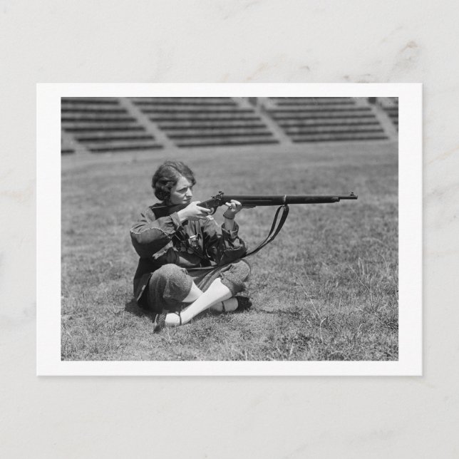 Sharpshooter, 1920er postkarte (Vorderseite)