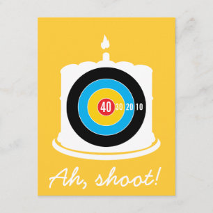 Sharpshooter's 40. Geburtstag - Dart Einladung