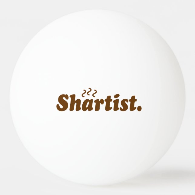 Shartist. Tischtennisball (Vorderseite)