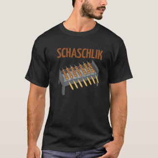 Shashlik Barbecue Russian Skewers Russian Grill Ru T-Shirt