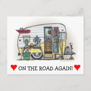 Shasta Camper Trailer Postkarte