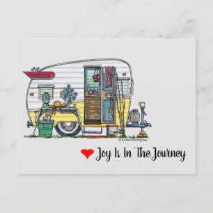 Shasta Camper Trailer Postkarte