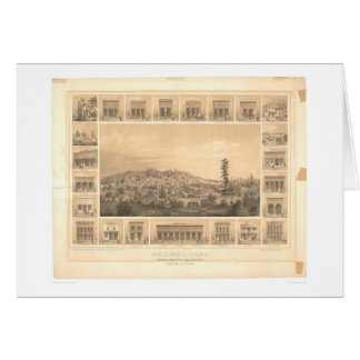 Shasta, carte panoramique 1856 (1612A) de CA