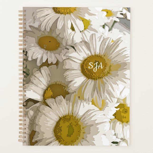 Shasta Daisies Floral Planificateur hebdomadaire/m (Devant)