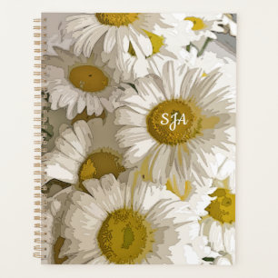 Shasta Daisies Floral Weekly/Monthly Planner Planer
