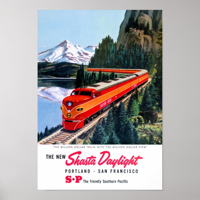 Shasta Daylight Portland San Francisco Poster (Vorne)
