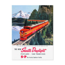 Shasta Daylight Portland San Francisco Poster