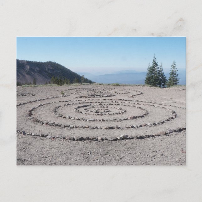 Shasta Labyrinth Postkarte (Vorderseite)